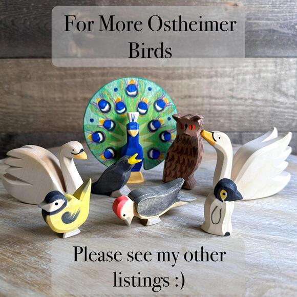 Ostheimer - Penguin Chick Small 22805  Wooden Toy Montessori Waldorf - Picture 8 of 9